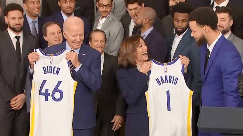 FULL Golden State Warriors honored by President Biden, VP Harris at the White House,