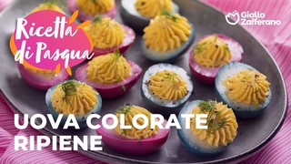 UOVA COLORATE RIPIENE - l'ANTIPASTO SUPER COLORATO di PASQUA!
