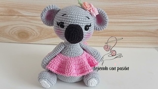 TUTORIAL Koala Amigurumi✨ Teje Este bello y Tierno Amigurumi 🥰¡Paso a Paso! Nuevo Patron Amigurumi