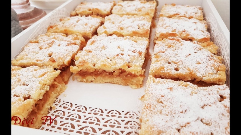 Saftiger Apfelkuchen mit Mürbeteig, Apple Cake, ENG