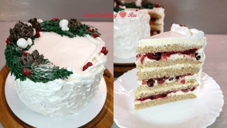 Новогодний торт “Клюквенный глинтвейн“ | Праздничный пряный торт | LoveCookingRu
