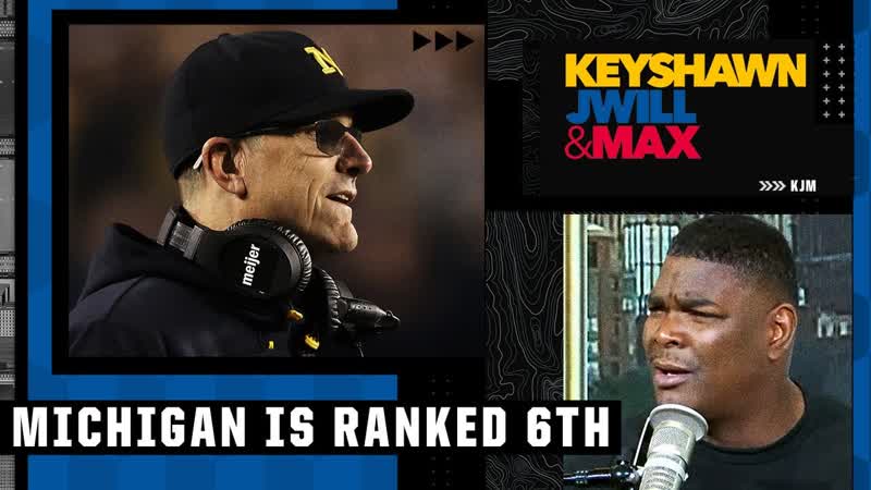 Keyshawn doesnt get why Michigan outranks Michigan State after a head to head loss,