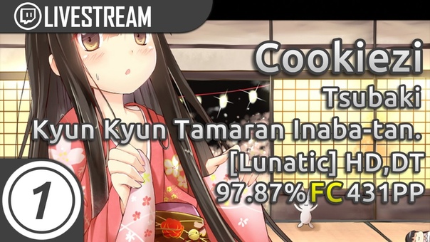 Cookiezi, Tsubaki Kyun Kyun Tamaran Inaba tan. Lunatic + HD, DT , 1 431pp,