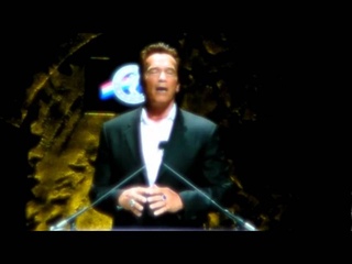 Arnold Schwarzenegger speaks at the 2012 Arnold Classic