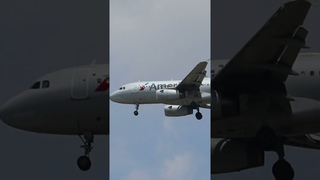 American Airlines Airbus A319arriving at St Louis Lambert Intl - STL #shorts #aviation #aircraft