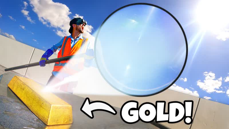 Can We Melt a 1, 000, 000 GOLD BAR With a Giant Magnifying