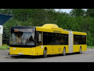 СМОРГОНЬ! Поездка на автобусе МАЗ, Г/№ AI 5847-4, маршрут №7 ()