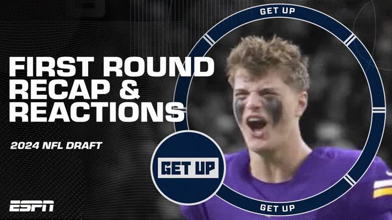 NFL DRAFT FIRST ROUND RECAP REACTIONS: Penix Jr. to Falcons, Mc Carthy to Vikings more , Get