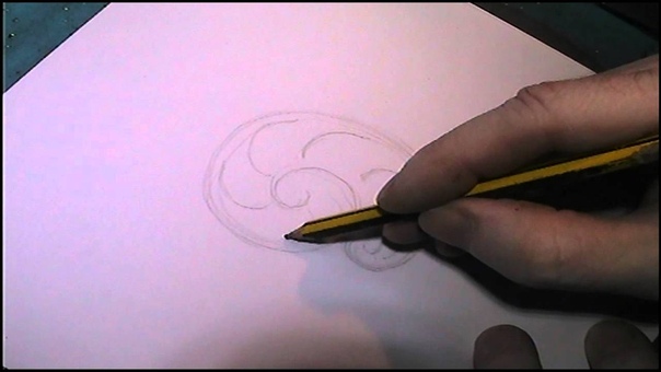 Basic Scrollwork Tutorial Drawing Formula by Shaun