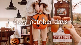 COZY OCTOBER DAYS IN MY LIFE 🎃 decorating for halloween, visiting a pumpkin patch, cozy fall vlog