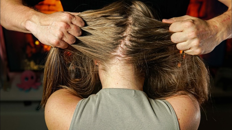 ENERGIZED Nape Scalp Scratching ASMR, w Hair Pulling Ultimate