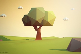Speedart | Low-Poly  Spring  | Amazing Landscape | by Fabian Kozdon