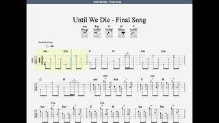 Until We Die - Final Song, Guitar Tab