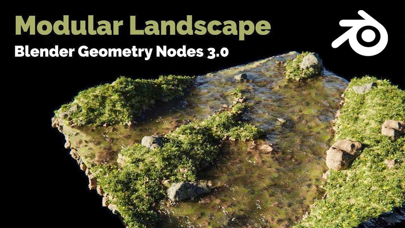 Procedural Landscape Blender Geometry Nodes 3.