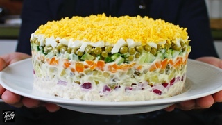 Салат “Оливье“ Вкусный Домашний Рецепт!