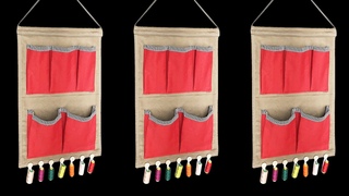 DIY Wall Hanging Bag | Wall hanging cloth bag sewing tutorial | How to make a wall hanging bag