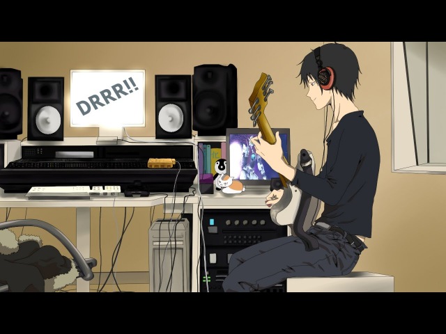 Anime guy at desk