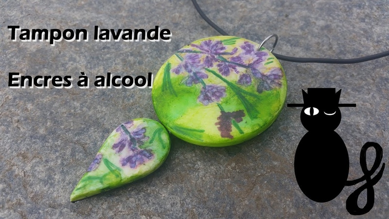 TUTO : tampon lavande et encres à