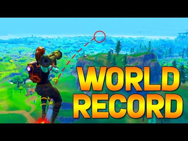 FORTNITE WORLD RECORD ROCKET RIDE ( GUIDED ROCKET ACROSS THE WHOLE