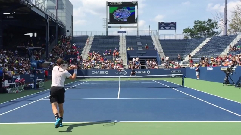 Andy Murray. Форхенд и бэкхенд замедленная