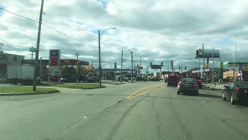 Driving From East Side to West Side of Detroit,