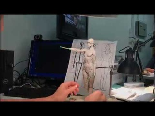 How to sculpt Écorché Female Anatomy : Sculpting torso + limbs - Part 7