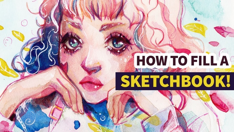 How to fill a sketchbook + WATERCOLOR