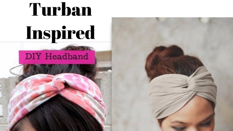 DIY Headband Out Of T shirt Turban Inspired