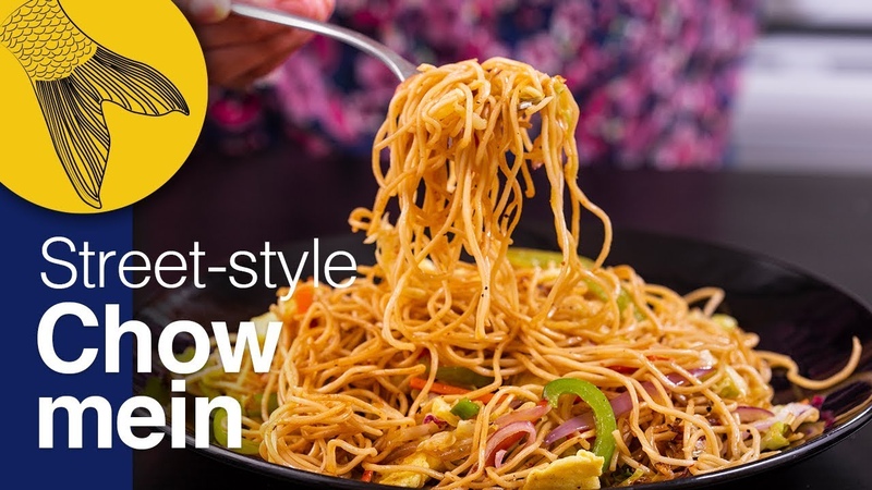 Chow mein Calcutta street style Durga Pujo Special Kolkata Street Food Indo