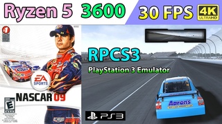 RPCS3  PS3 Emulator   NASCAR 09  30 FPS  4K - Ryzen 5 3600 | GTX 1660 Super