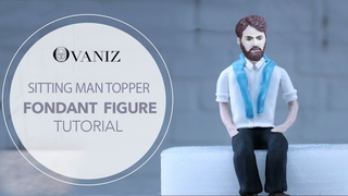 Fondant man | Fondant figures | Fondant people | Fondant cakes for mens birthdays |groom cake topper
