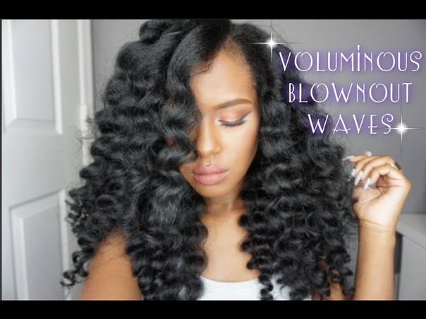 Voluminous Blownout Waves, Hair