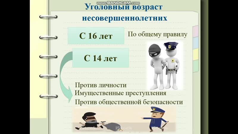 Уголовная ответственность несовершеннолетних Часть