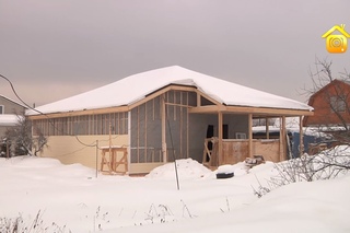 Каркасный дом. Зимняя стройка // FORUMHOUSE