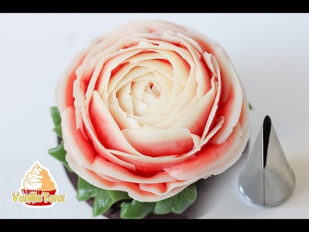 Anleitung koreanische Buttercreme Blume :