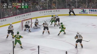 Marat Khusnutdinov misses a chance for his first NHL goal, hits the post vs Vegas (30 mar 2024)