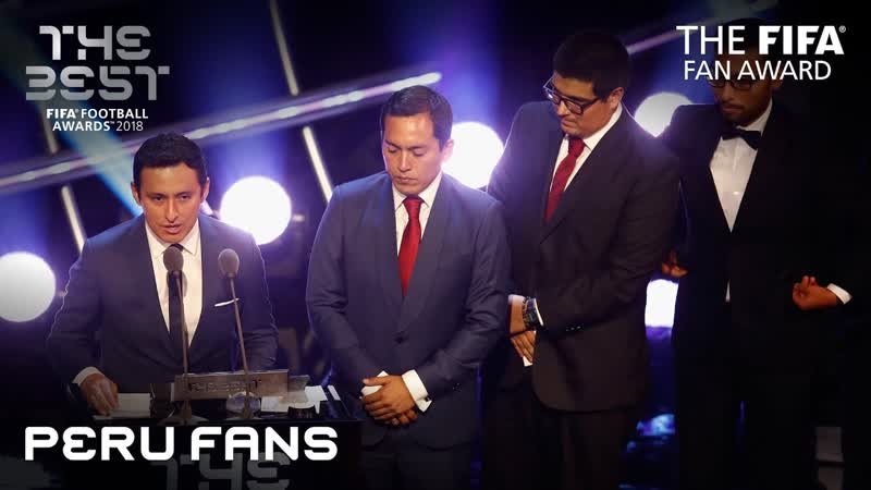 Peru Fans reaction FIFA Fan Award
