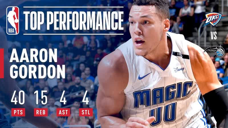 Aaron Gordon Scores 40 in Big Win vs. Thunder, November 29,