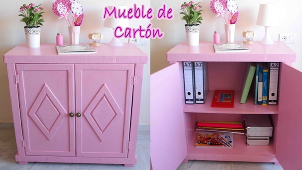 Tutorial mueble de cartón vintage